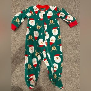 EUC Carter’s Santa fleece Jammie’s